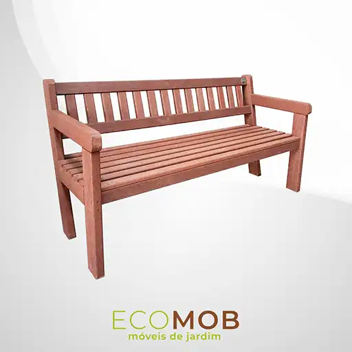 Banco de jardim estilo namoradeira