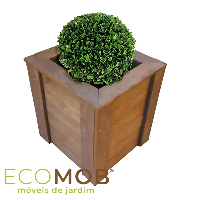 Cachepô com borda para jardim