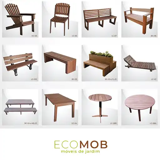 Móveis outdoor resistentes: fabricante especializado