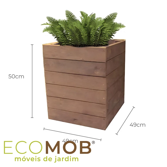 Onde comprar cachepô quadrado resistente