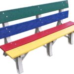 Banco Colorido de Madeira Plástica