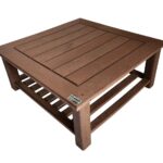 Mesa de Centro de Madeira Plástica