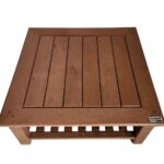 Mesa de Centro de Madeira Plástica